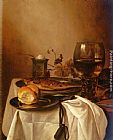 Pieter Claesz Canvas Paintings - A Still Life Of A Roamer